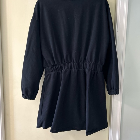 Anthropologie Daily Practice Utility Patch-Pocket Black Mini Dress Women's Med - Picture 7 of 7